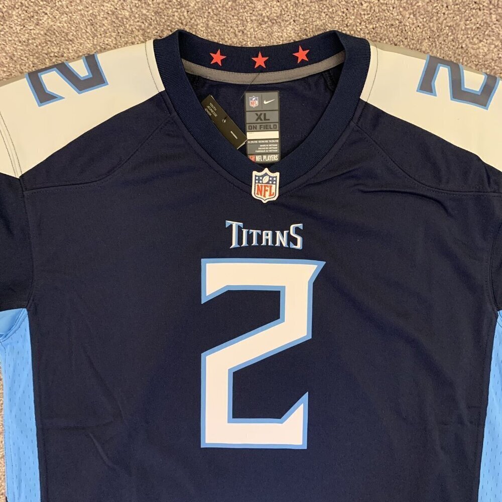 NWT Nike Youth Tennessee Titans NFL Julio Jones #2 Football Jersey Sz XL (18/20) - Picture 3 of 12
